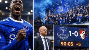 Everton giành chiến thắng quan trọng 1-0 trước Bournemouth để thoát khỏi nhóm cầm đèn đỏ