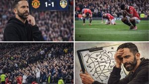 Ruben Amorim đối mặt áp lực lớn sau khi MU hòa Leeds 1-1 ngay trên sân nhà